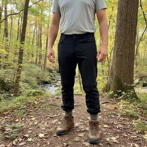 Black Zip Off Leg Outdoor Pants 40x34